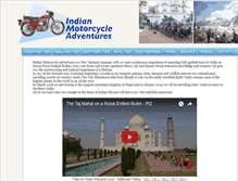 Tablet Screenshot of indianmotorcycleadventures.com